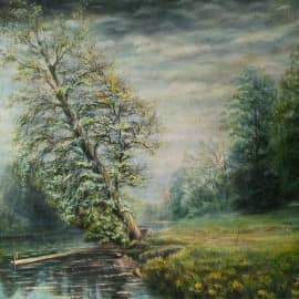 Серебряное озеро. (Весна в Гатчинском парке)