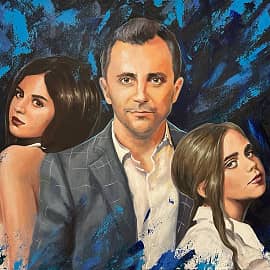 Папа и дочки