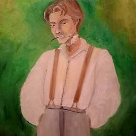 Мальчик с ромашкой