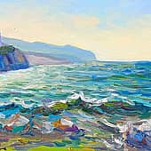 Чёрноморский пейзаж с маяком. Пленэр ZhNataly