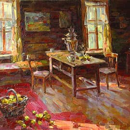 Интерьер избы (Псковская область)