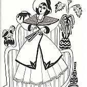 Девушка в цветах (из серии "Сценический костюм")