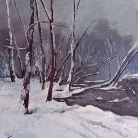 У лесного озера