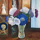 Букет в интерьере.