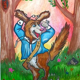 Наш Полкан попал в капкан