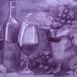 Свежее вино (написано красным сухим вином)