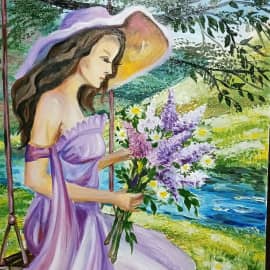 Этюд девушки