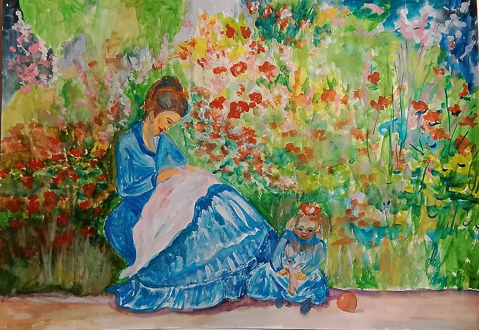 В летнем саду (по мотивам К.М,)