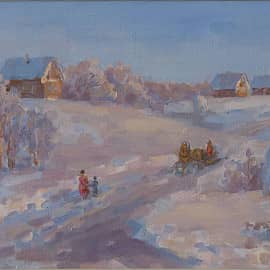 Зимняя дорога (Окрестности Ферапонтова монастыря)