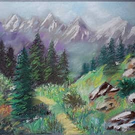 Горный пейзаж Казахстана