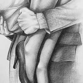 Поддержка рисунок карандашом А4