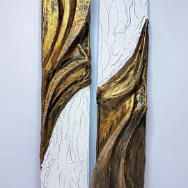 Абстракция золотые кулиски