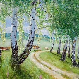 Солнечные лучики в ветвях