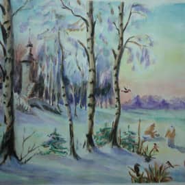 Зимний пейзаж.