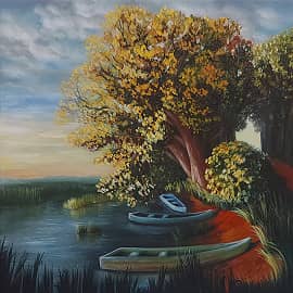 Лодки у реки