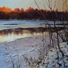 Вечерний пейзаж (Этюд)