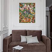 Картина Любовь и возрождение Абстрактные цветы живопись Екатерина Лебедева художник (10), художник Екатерина Лебедева