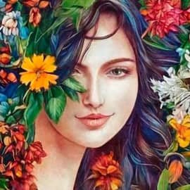 Серия картин "Лесные нимфы"