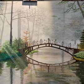 Лесной мостик