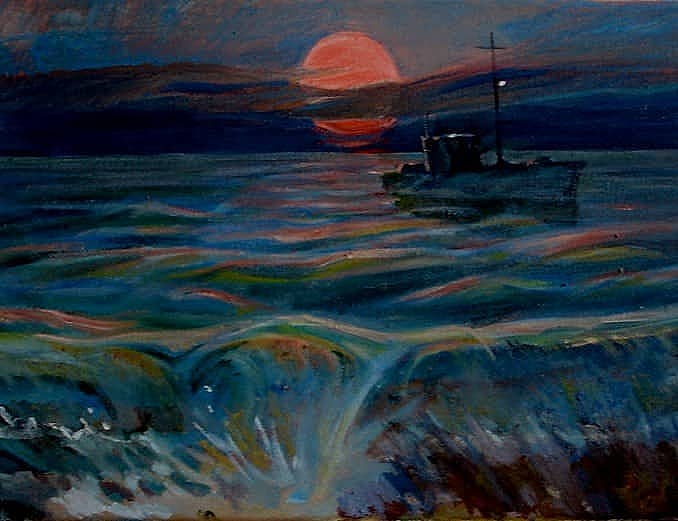 Вечернее море