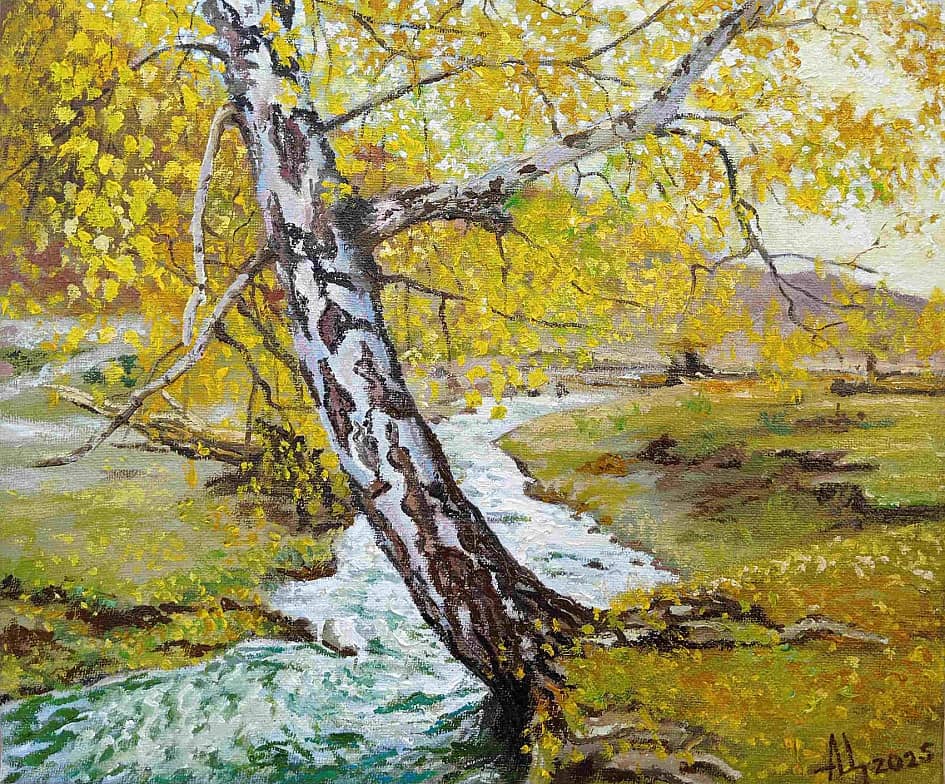 У горной реки