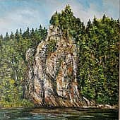 Скалистые берега. Река Койва.