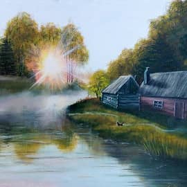 Восход у реки