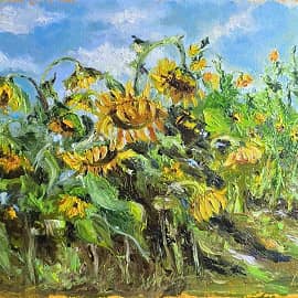 Подсолнухи