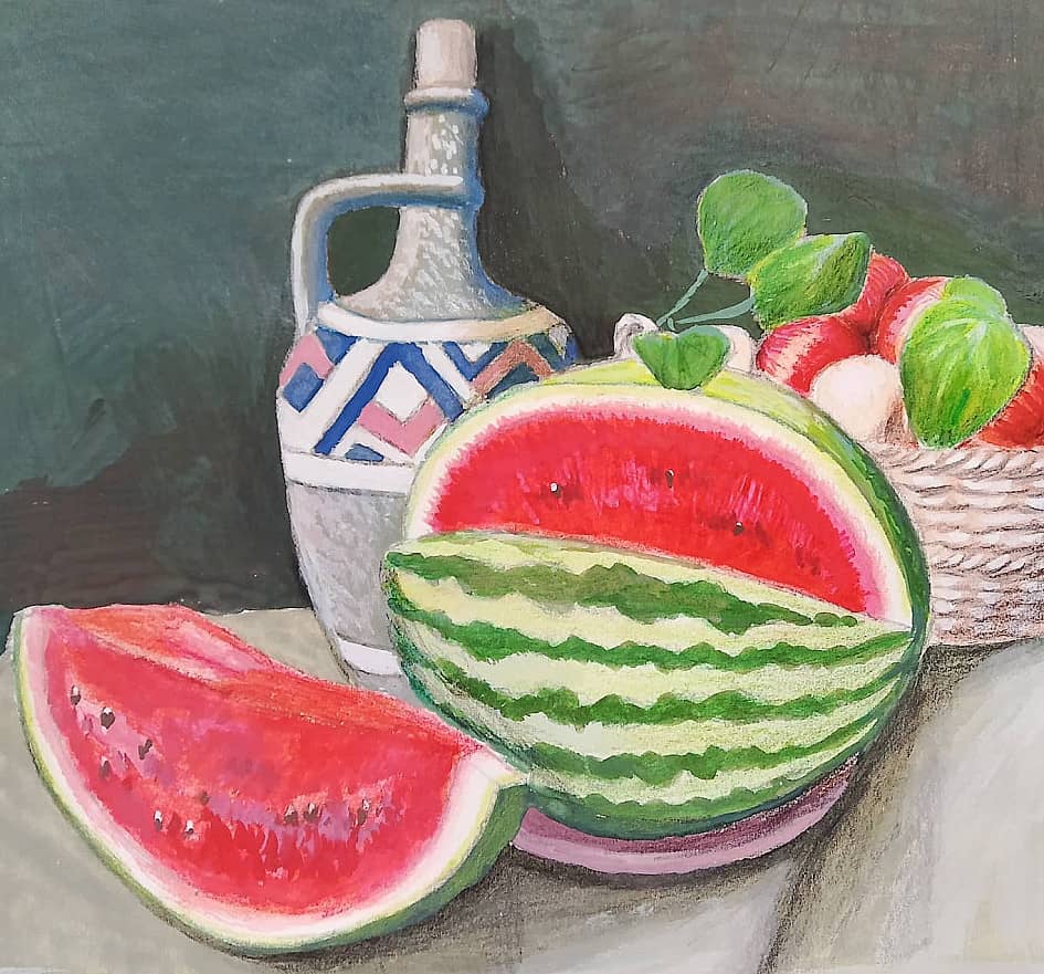 Натюрморт с арбузом