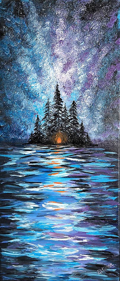 Ночь на озере