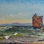 Скала, волна, солнце. Пленэр ZhNataly