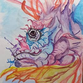 Аквариумный дракончик. 2вариант.