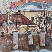 Крыши района Филевский парк.