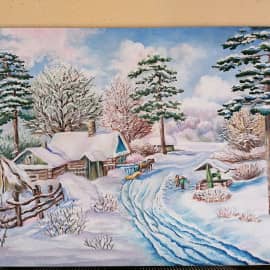 Зима в деревне