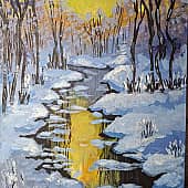 Солнце на лесом.