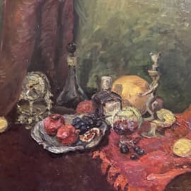 Федотова В. Натюрморт с грантом,2011,к.м.,80х100.