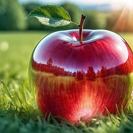 Зрелое наливное яблочко