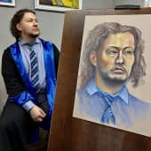 Портрет натурщика (1), художник Лариса Луканева