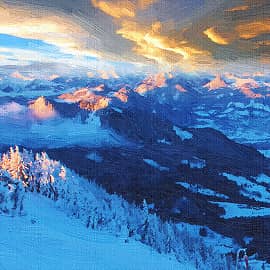 Горный рассвет