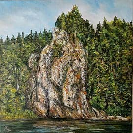 Скалистые берега. Река Койва.