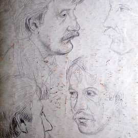 Этюд для портрета 4  Study for a portrait 4