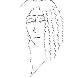 Портрет Валерия Леонтьева (ксерокопия, оригинал подарен Валерию Яковлевичу)