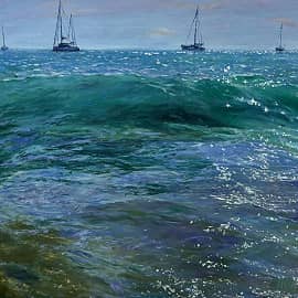 Яхты в море