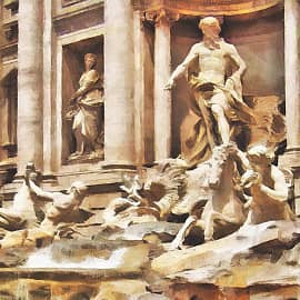 Рим. Фонтан Треви.