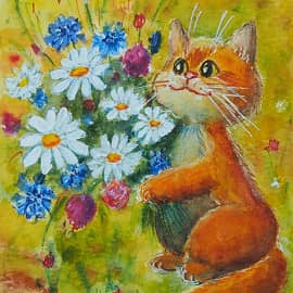 Открытка с котом - 2