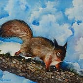 Белка, художник Шатёрных Геннадий