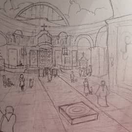 "За полчаса до службы"