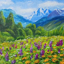 Лето в Домбае