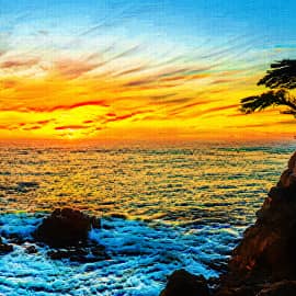 морской закат