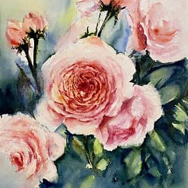 Розы в саду